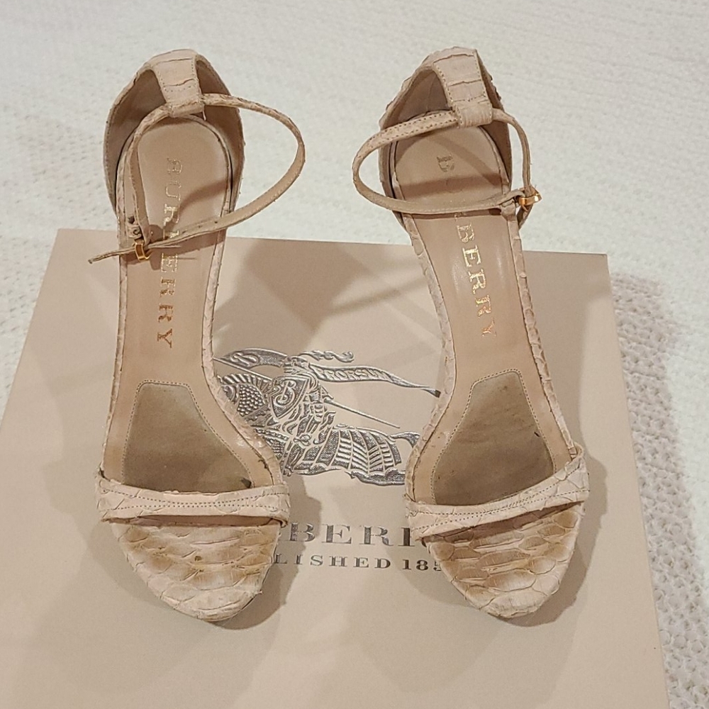 Burberry Python Platform Sandal - image 2